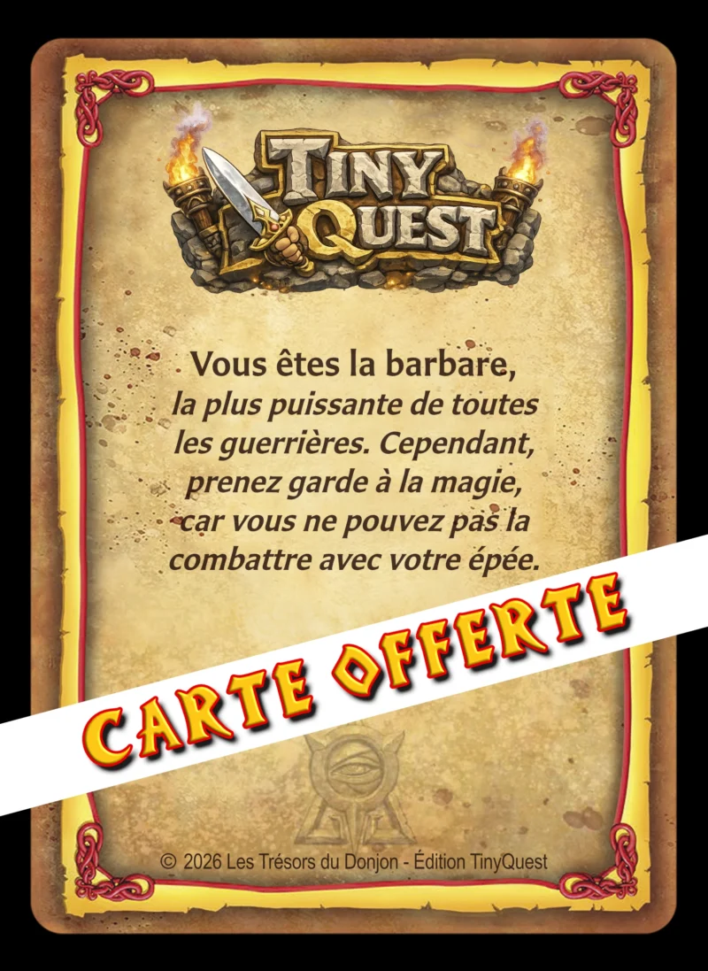 BARBARE CARD DEMO-2-BACK Barbares TinyQuest + cartes exclusives