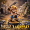 figurine-barbare-tinyquest-heroquest Figurine de Barbare TinyQuest avec épée, style chibi, compatible HeroQuest.