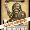 CARTE-RECTO-SQUELETTE-PROMO Squelettes TinyQuest + 2 cartes exclusives