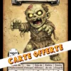 CARTE-ZOMBIE-RECTO Zombies TinyQuest + carte exclusive