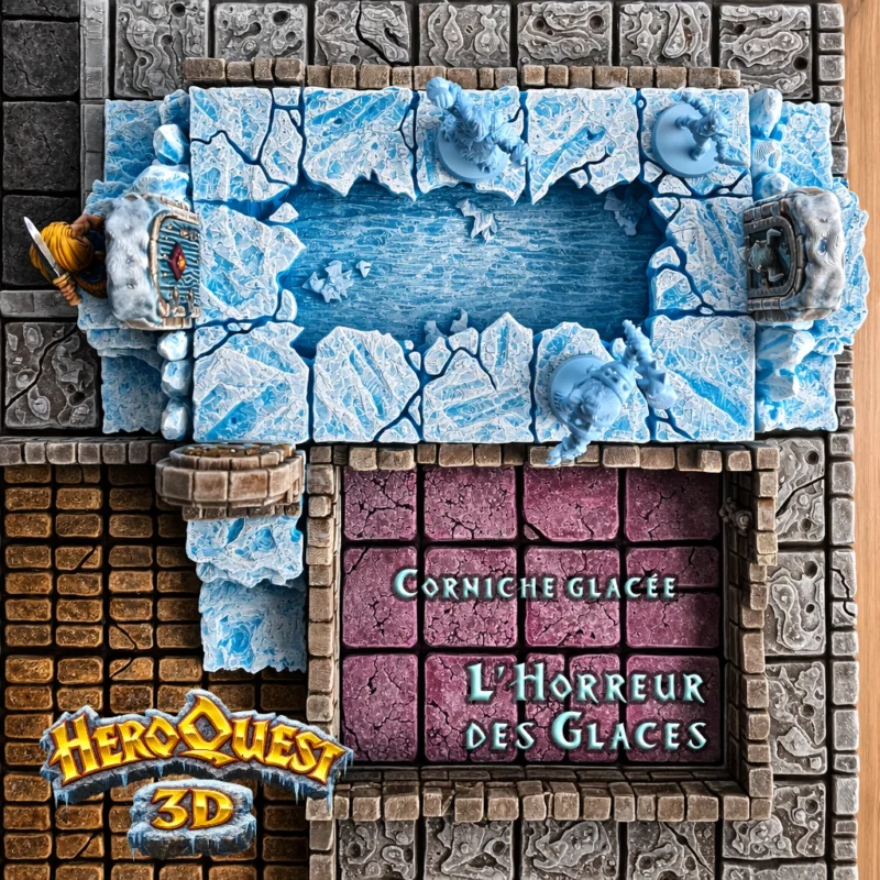 Corniche glacee-3 Extension L Horreur des Glaces - Pack complet HeroQuest 3D