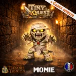 Figurine Momie TinyQuest compatible HeroQuest et plateaux 3D. Socle 25 mm, facile à peindre, idéale pour ambiance et tension.
