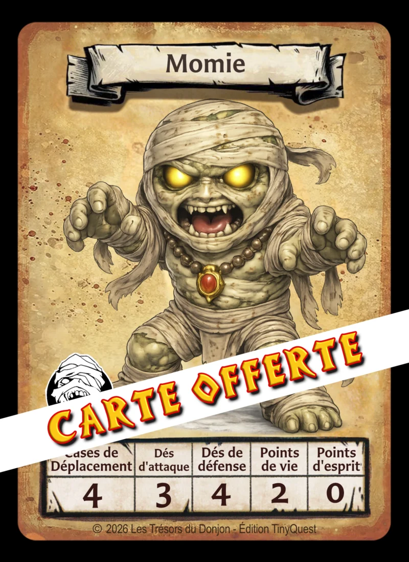 Momie TinyQuest + carte exclusive