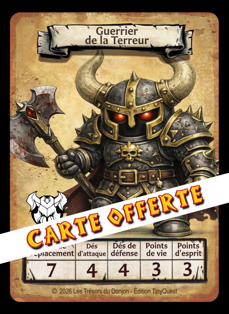 Guerrier de la Terreur TinyQuest + carte exclusive