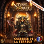 Figurine Guerrier de la terreur TinyQuest compatible HeroQuest et plateaux 3D. Socle 25 mm, facile à peindre, idéale pour boss.