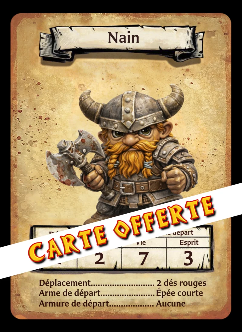HERO CARD MODEL VF NAIN-2 Nains TinyQuest + cartes exclusives
