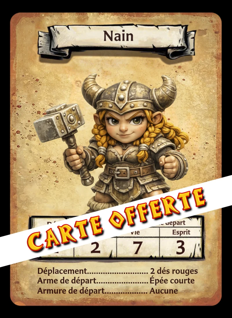 HERO CARD MODEL VF NAINE Nains TinyQuest + cartes exclusives