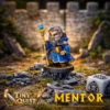 MENTOR-1 Figurine Mentor tiny compatible HeroQuest et plateaux 3D. Socle 30 mm, facile à peindre, idéale pour scénarios et immersion.