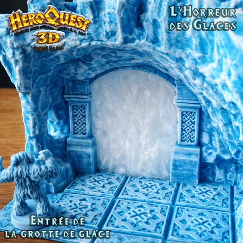 Entrée de la Grotte de Glace - L'Horreur des Glaces - HeroQuest 3D