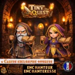 Figurines magiciens tiny compatibles HeroQuest et plateaux 3D. Socle 25 mm, faciles à peindre, idéales pour le jeu sur plateau.