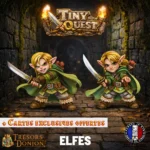 Figurines Elfes Tiny HeroQuest – Compatibles Plateau 3D