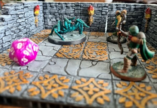 scene de combat jdr contre le boss araignee