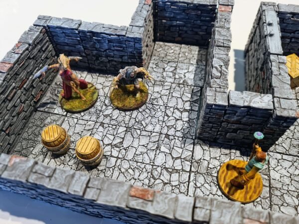 combat entre semi orc et magicien