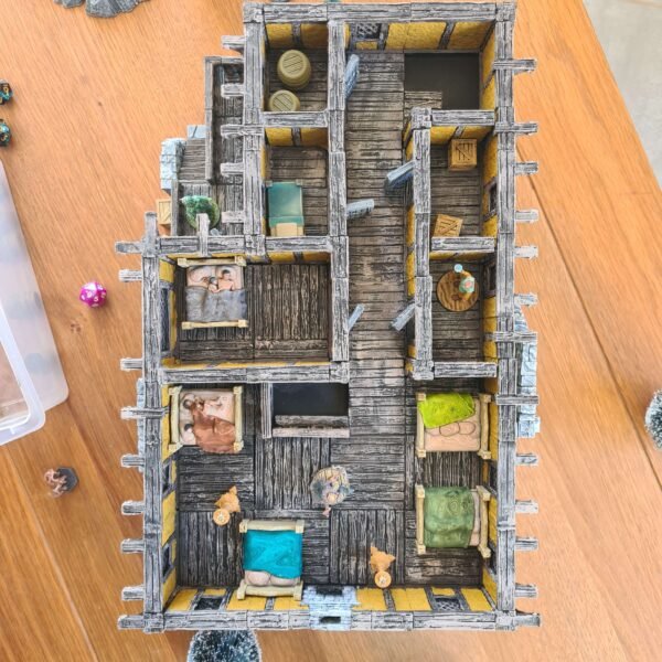 intérieur de décor 3d pour jdr sur mesure vue de haut