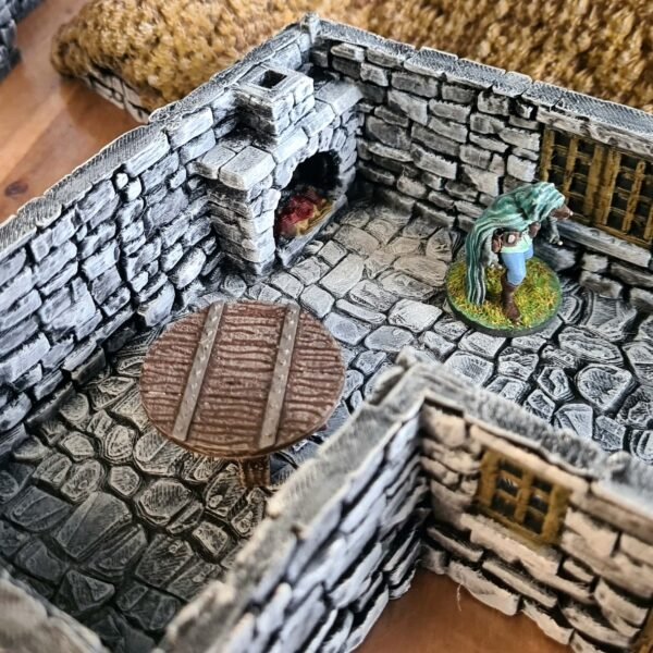 décor auberge pour jdr avec figurine