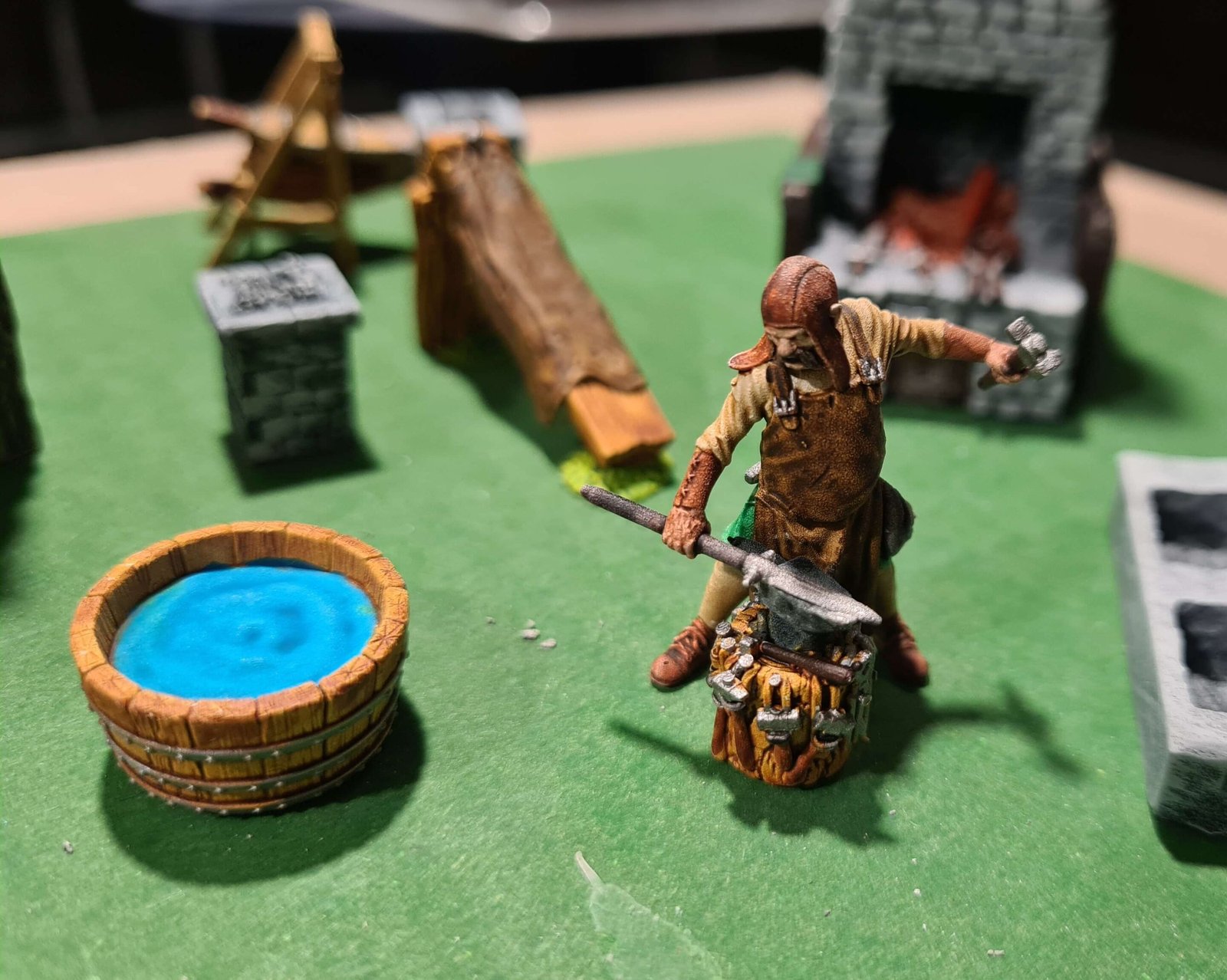 figurine personnalisée d'un forgeron pnj