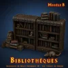 Bibliotheque Heroquest 3D - modele B (1) Bibliothèques & Armoires HeroQuest 3D