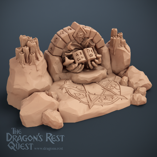 Scatter Sorcerers Stone Pierre du Sorcier HeroQuest 3D - Autel d'Invocation