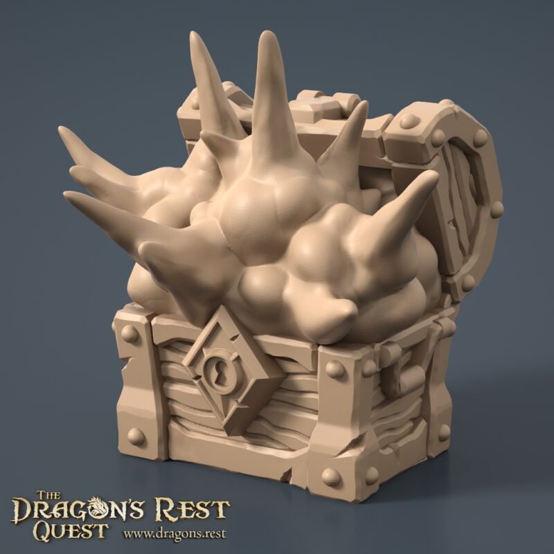 Scatter Treasure Chest - Explosion v01 Coffres Pièges HeroQuest 3D - 10 Modèles (unité ou pack)