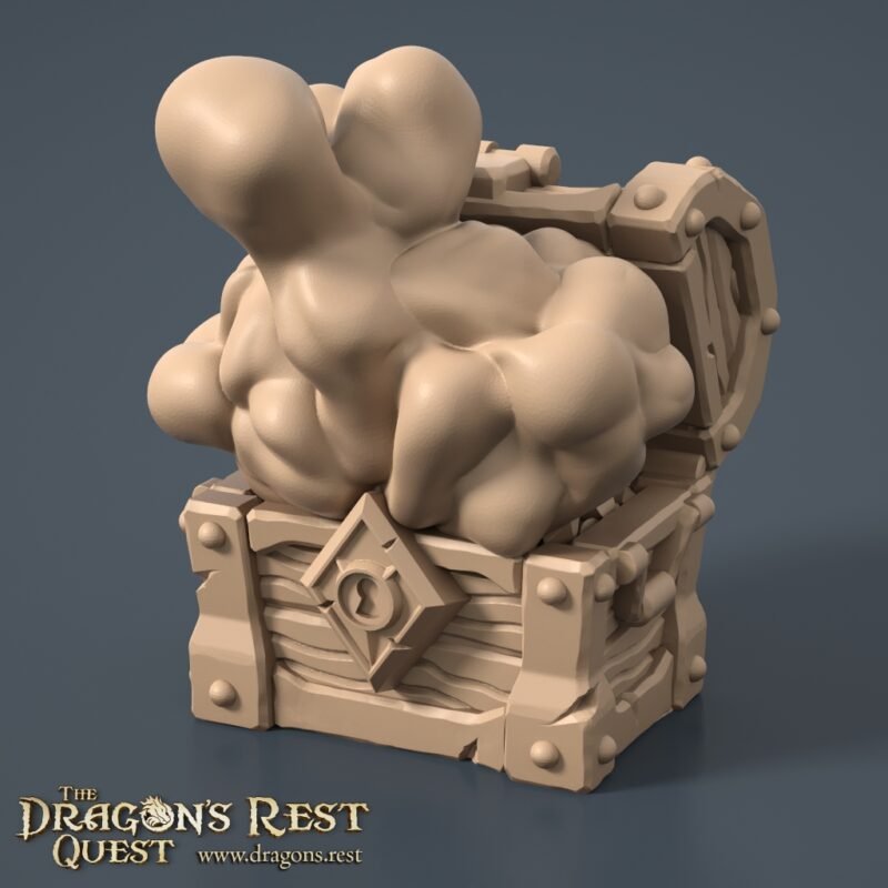 Scatter Treasure Chest - Smoke v01 Coffres Pièges HeroQuest 3D - 10 Modèles (unité ou pack)