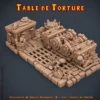 Table de torture HeroQuest 3D brute impression PLA+ — décor salle donjon licence Dragon Rest