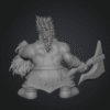 Vue 3d nain berserker dos (1) Nain Berserker TinyQuest + carte exclusive