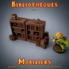 bibliotheques heroquest modele A-REEL bibliothèque donjon 3D HeroQuest mobilier imprimé