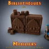bibliotheques heroquest modele C-REEL grande armoire fermée donjon 3D mobilier HeroQuest imprimé
