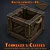 caisse ouverte -c2 Tonneaux & Caisses HeroQuest 3D