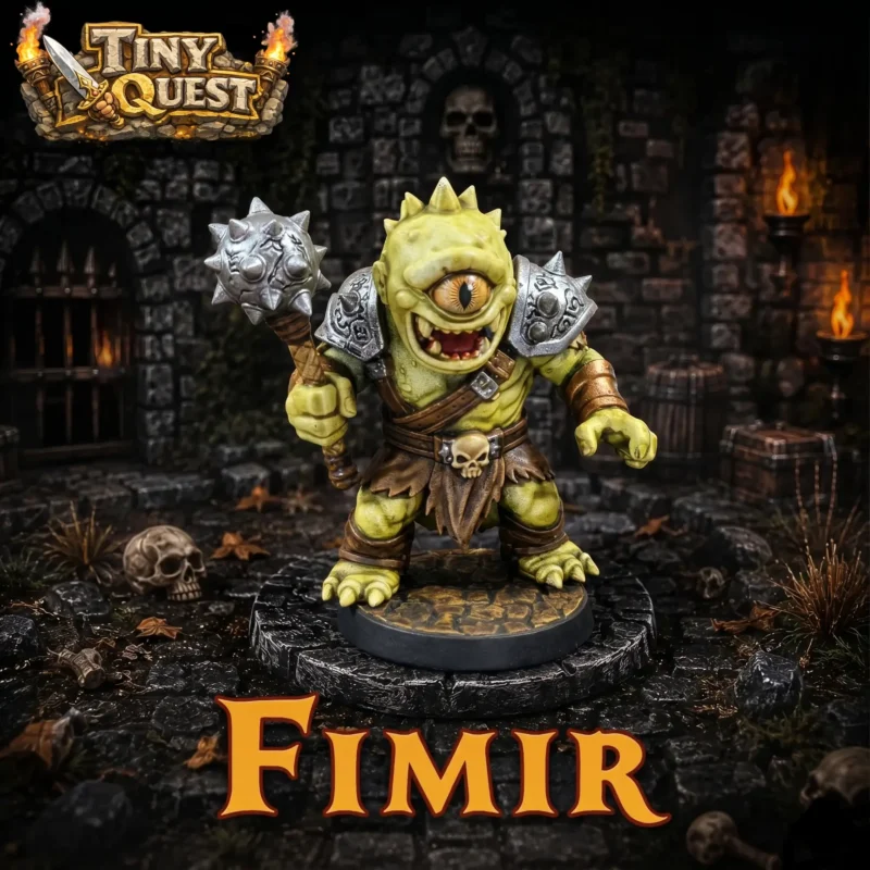 fimir-tinyquest (1) Figurine Fimir HeroQuest 3D compatible plateau 3D. Monstre iconique avec carte offerte. Parfait pour campagnes immersives et donjons épiques.
