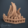 fireplace 3 Cheminée HeroQuest 3D - Gargouilles, Passage Secret & Emplacement LED