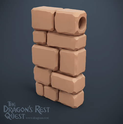fireplace 4 Cheminée HeroQuest 3D - Gargouilles, Passage Secret & Emplacement LED