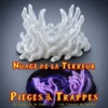 nuage de la terreur heroquest (1) Nuage de la Terreur HeroQuest 3D — forme PETG translucide et socle peint violet rose, marqueur de sort fantasy atelier breton