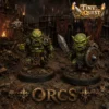 orcs-tinyquest (1) Figurines Orcs TinyQuest compatibles HeroQuest et plateaux 3D. Socle 25 mm, faciles à peindre, idéales pour combats et défense.