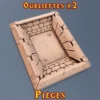 Oubliette HeroQuest 3D brute PLA+ — piège sol 25mm ou 38mm licence Dragon Rest