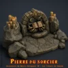 pierre du sorcier heroquest (1) Pierre du Sorcier HeroQuest 3D — autel runique grimoire démoniaque chandelles et pentagramme, décor PLA+ atelier breton