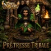 Prêtresse Tribale Vaudou TinyQuest™ pour HeroQuest et jeux de rôle fantasy. Figurine artisanale résine 12K HD compatible plateau HeroQuest classique et donjons imprimés 3D.