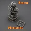 statue heroquest (1) Cette statue guerrier s'intègre dans n'importe quelle salle du plateau HeroQuest 3D modulaire et fonctionne avec l'ensemble de la collection de décors et accessoires HeroQuest 3D.