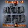 tombeaux heroquest-2 (1) Pack 6 tombeaux donjon 3D ouverts — caisses et couvercles séparés, sarcophage fantasy PLA+ impression à la demande
