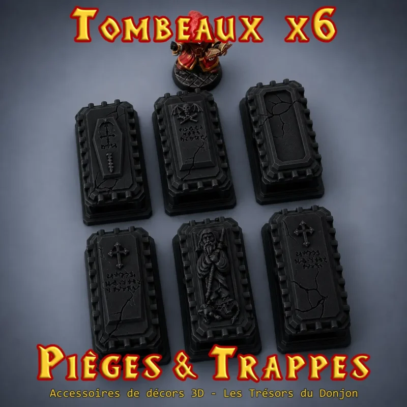 tombeaux heroquest-3 (1) Tombeaux - Pack 6 Sarcophages