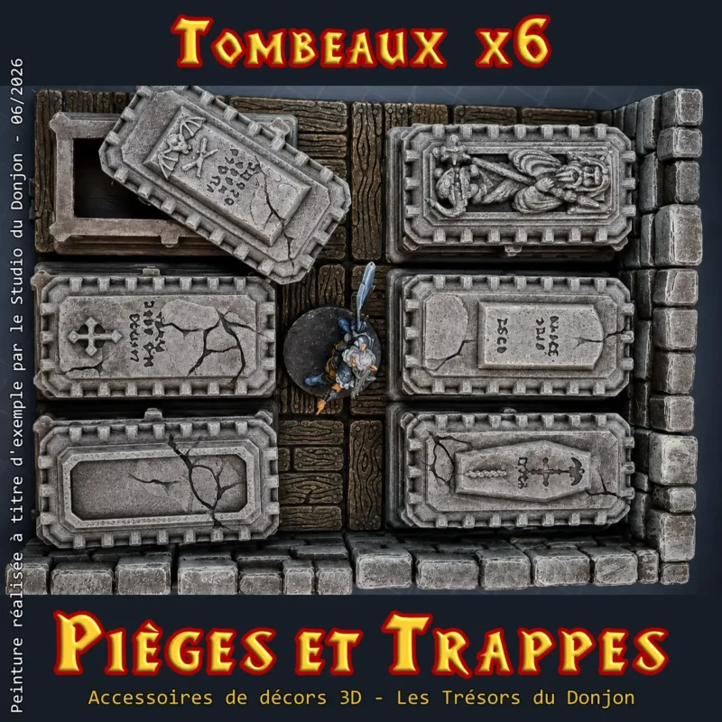 tombes heroquest ou tombes pour jdr en 3d