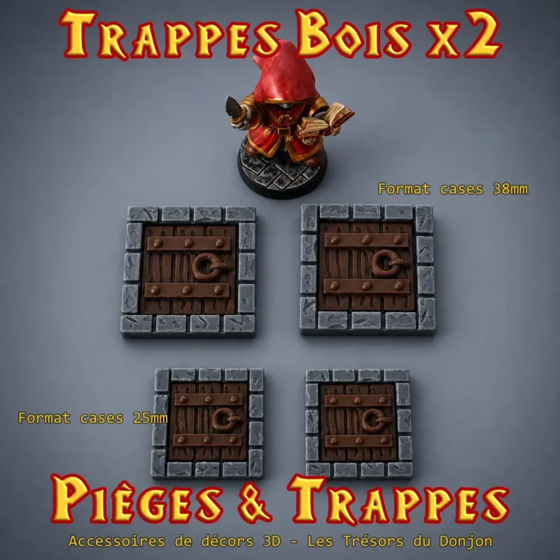 Trappes bois HeroQuest 3D