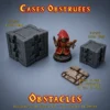 Cases obstruées - murs obstacles Heroquest cases obstruées HeroQuest imprimées en 3D format 38mm et 25mm