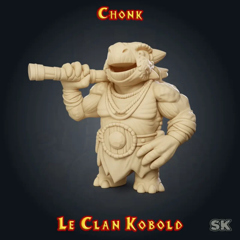 Chonk - le clan kobold figurine kobold HeroQuest 3D Chonk Le Clan Kobold StoneKing résine