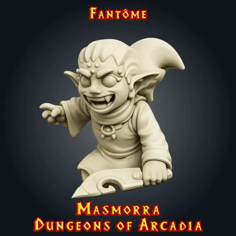 Fantome Masmorra figurine fantôme donjon JDR 3D Masmorra Dungeons of Arcadia StoneKing résine