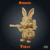 Gyokuto - Yokai figurine yōkai JDR 3D Gyokuto lapin lune série Yōkai StoneKing résine