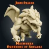 Jeune dragon figurine jeune dragon donjon 3D Masmorra StoneKing résine