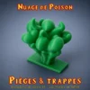Nuage de poison - insert de tombe - pièges et trappes-2 Nuages de poison ou toxique - Pièges de tombes (Inserts)