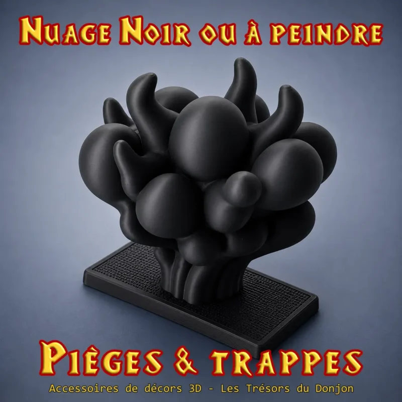 Nuage noir ou a peindre - insert de tombe - pièges et trappes2 Nuages de poison ou toxique - Pièges de tombes (Inserts)