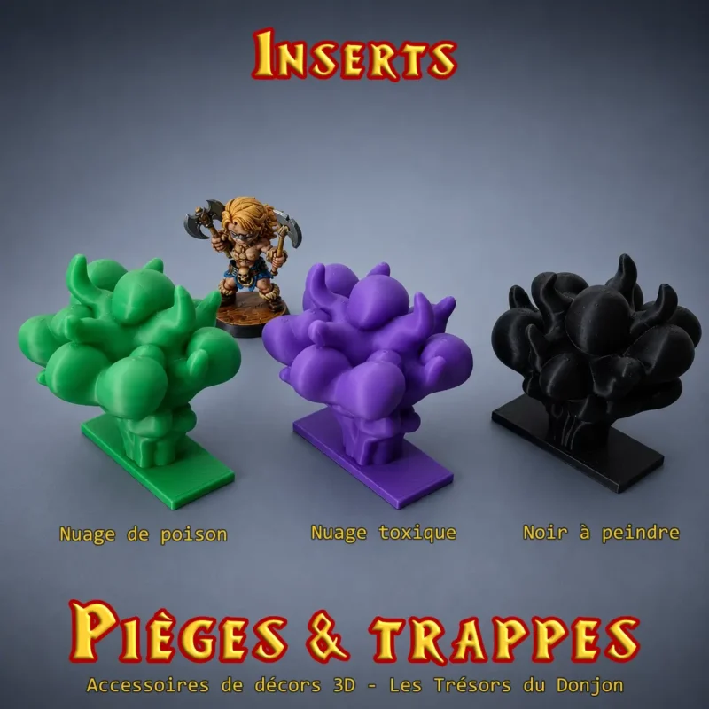 Nuage toxique ou de poison - insert de tombe - pièges et trappes-2 Nuages de poison ou toxique - Pièges de tombes (Inserts)